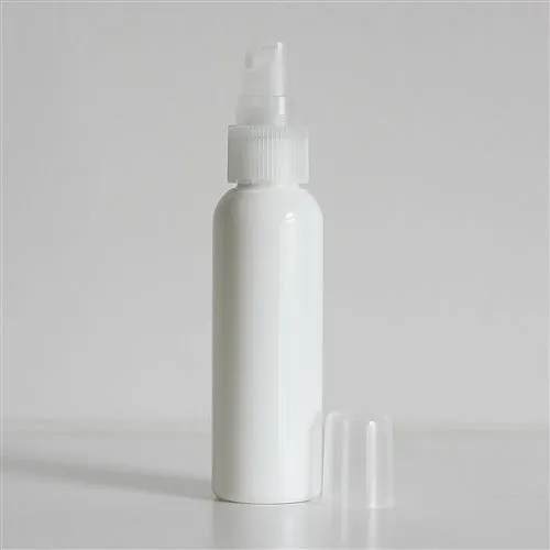 2 oz White PET Bullet Bottle with 20-410 Natural Mister