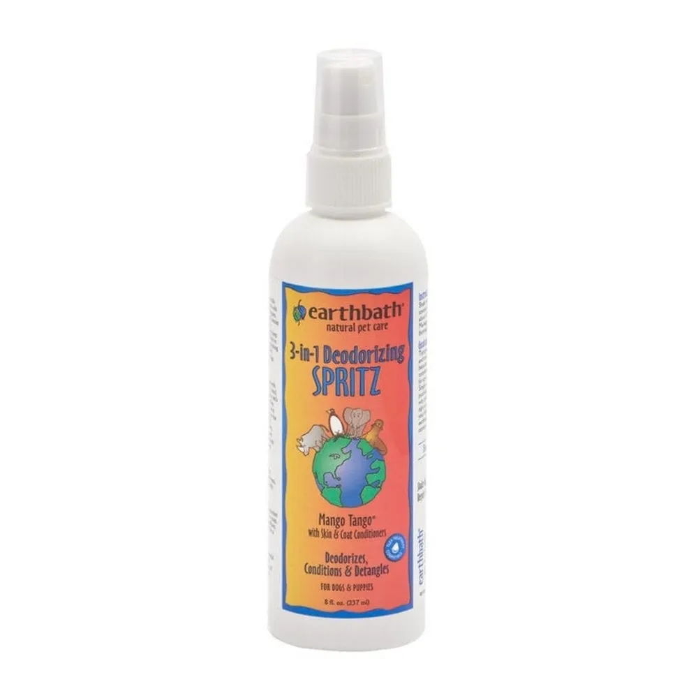 20% OFF: Earthbath 3-In-1 Deodorising Mango Tango Spritz For Dogs 237 ml