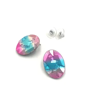 80's Dream Oval Stud Earrings