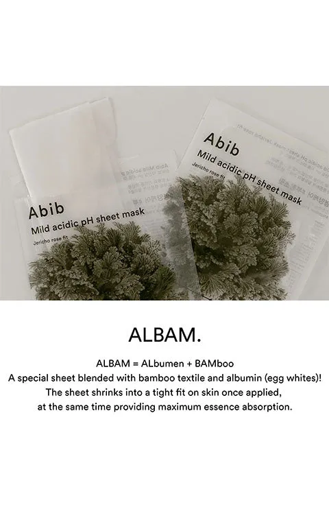 [Abib] Mild Acidic Ph Sheet Mask Jericho Rose Fit 1Sheet Or 1Box(10pcs)