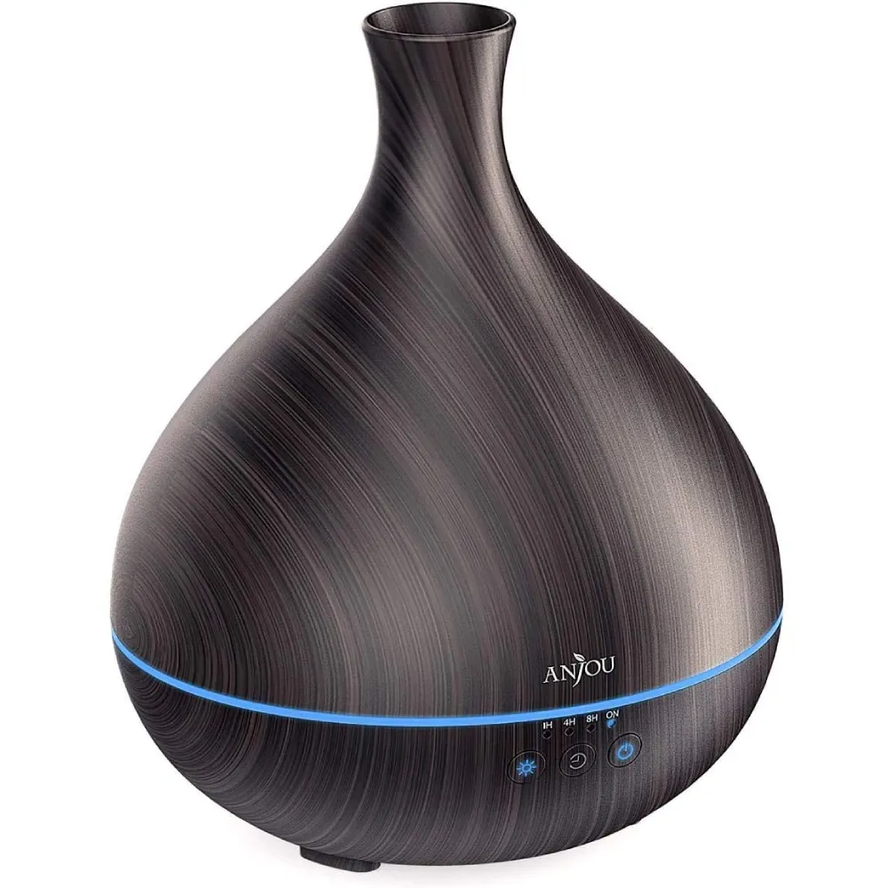 Anjou Essential Oil Diffuser AD012,500ml Cool Mist Humidifier,One Fill for 12hrs Consistent Scent & Aromatherapy