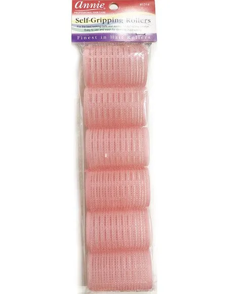 Annie Self Gripping Rollers Pink 1 5/8" 6CT 1314