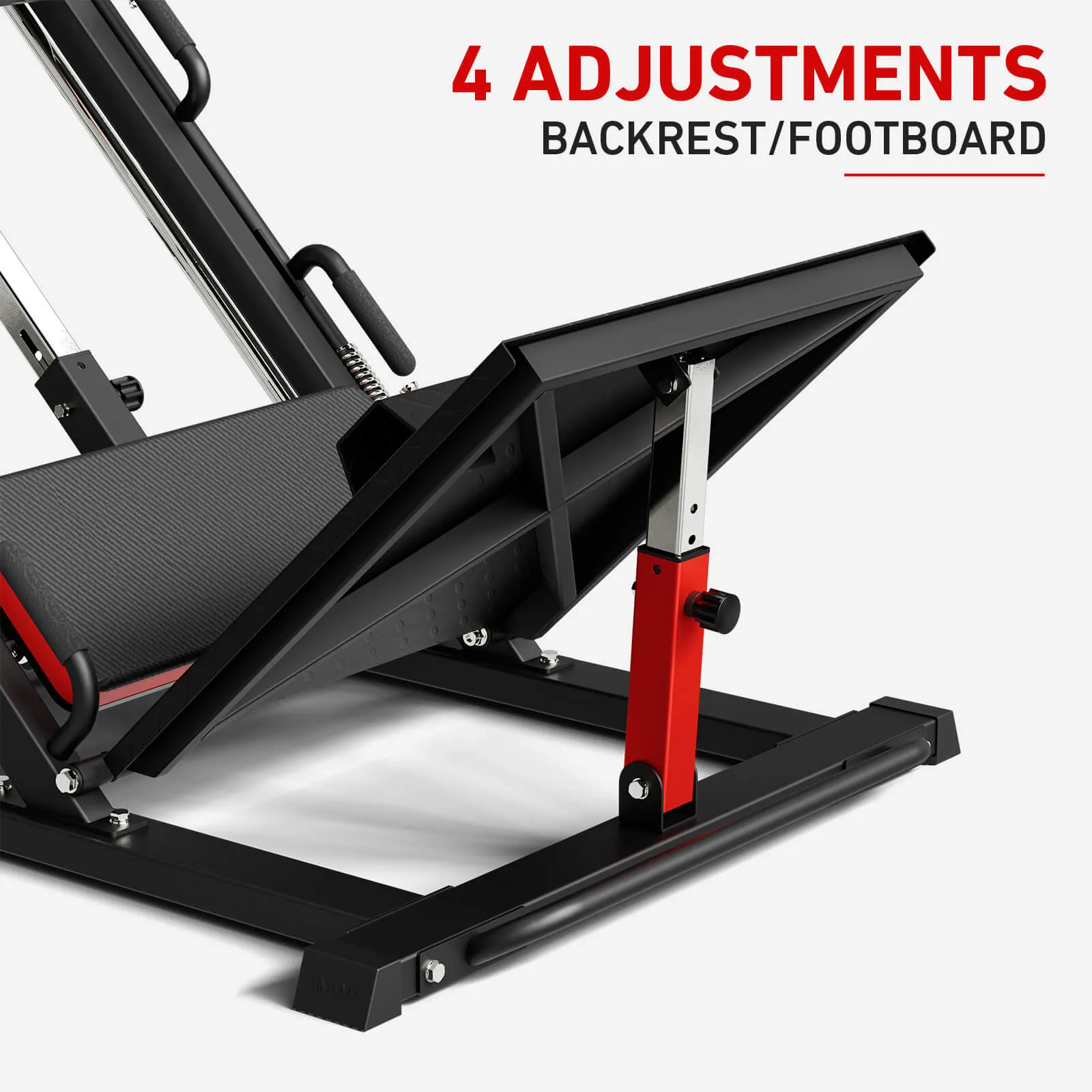 Arete™ 3-In-1 Leg Press Hack Squat Machine With Calf Block