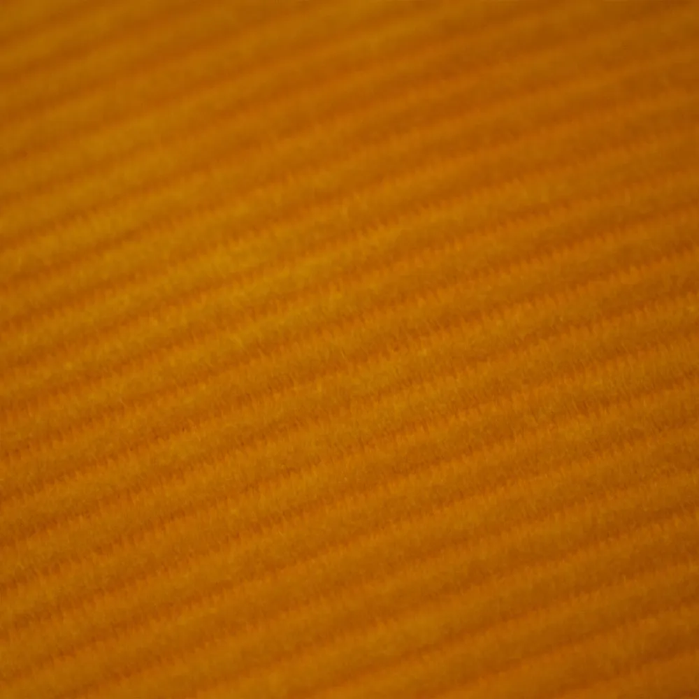 Aurora Ribbed Velvet Cushion Ochre Yellow