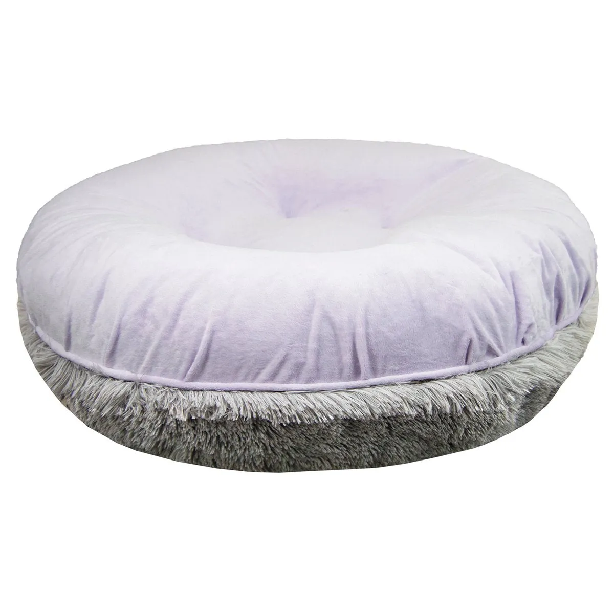 Bagel Dog Bed Aspen Siberian Grey/Lilac