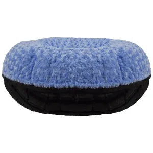 Bagel Dog Bed Black Puma/Blue Sky