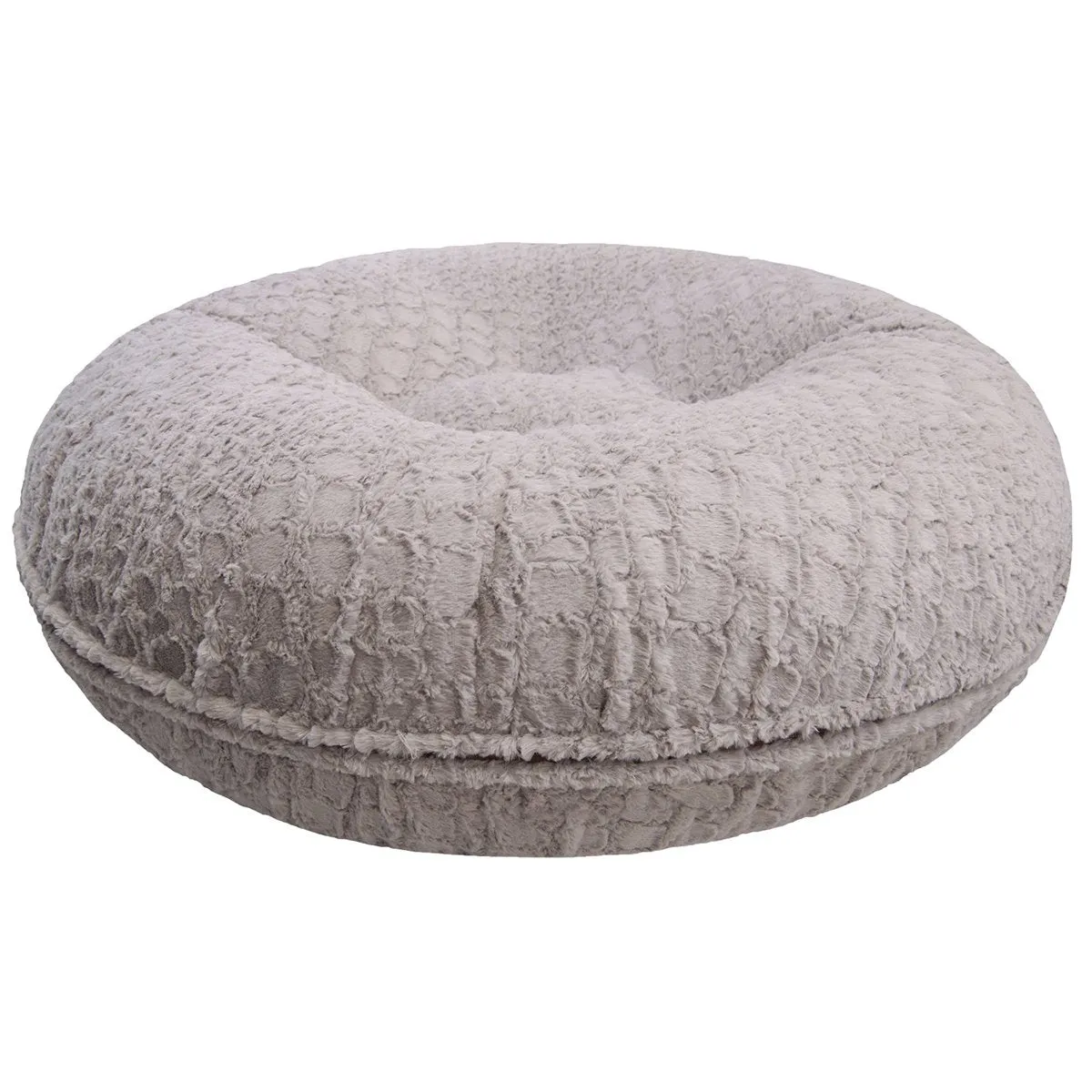 Bagel Dog Bed Serenity Grey