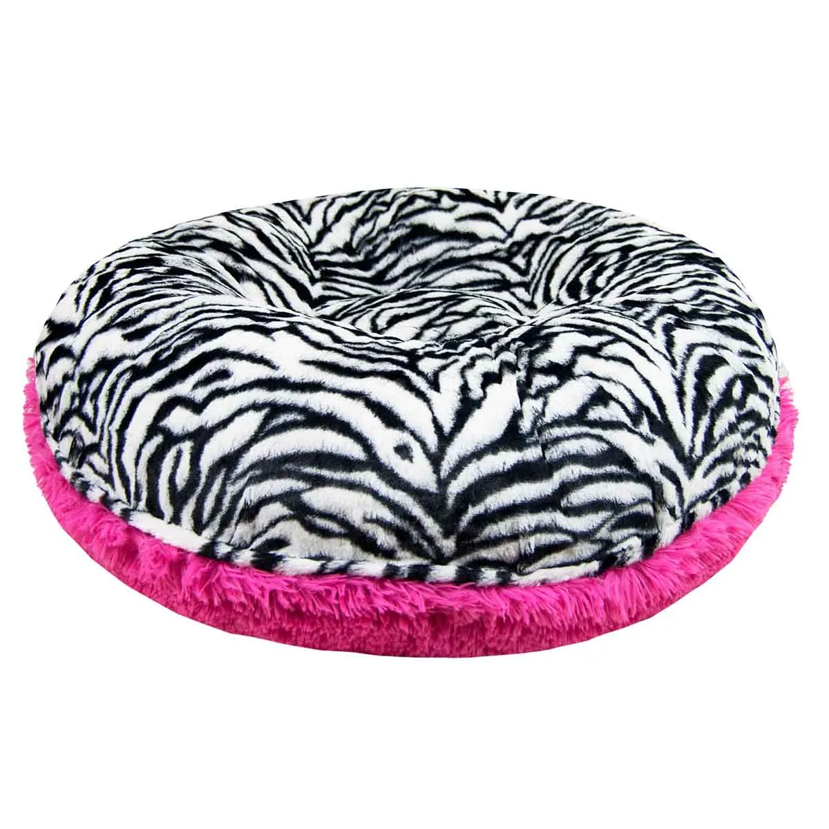 Bagel Dog Bed Zebra/Lollipop