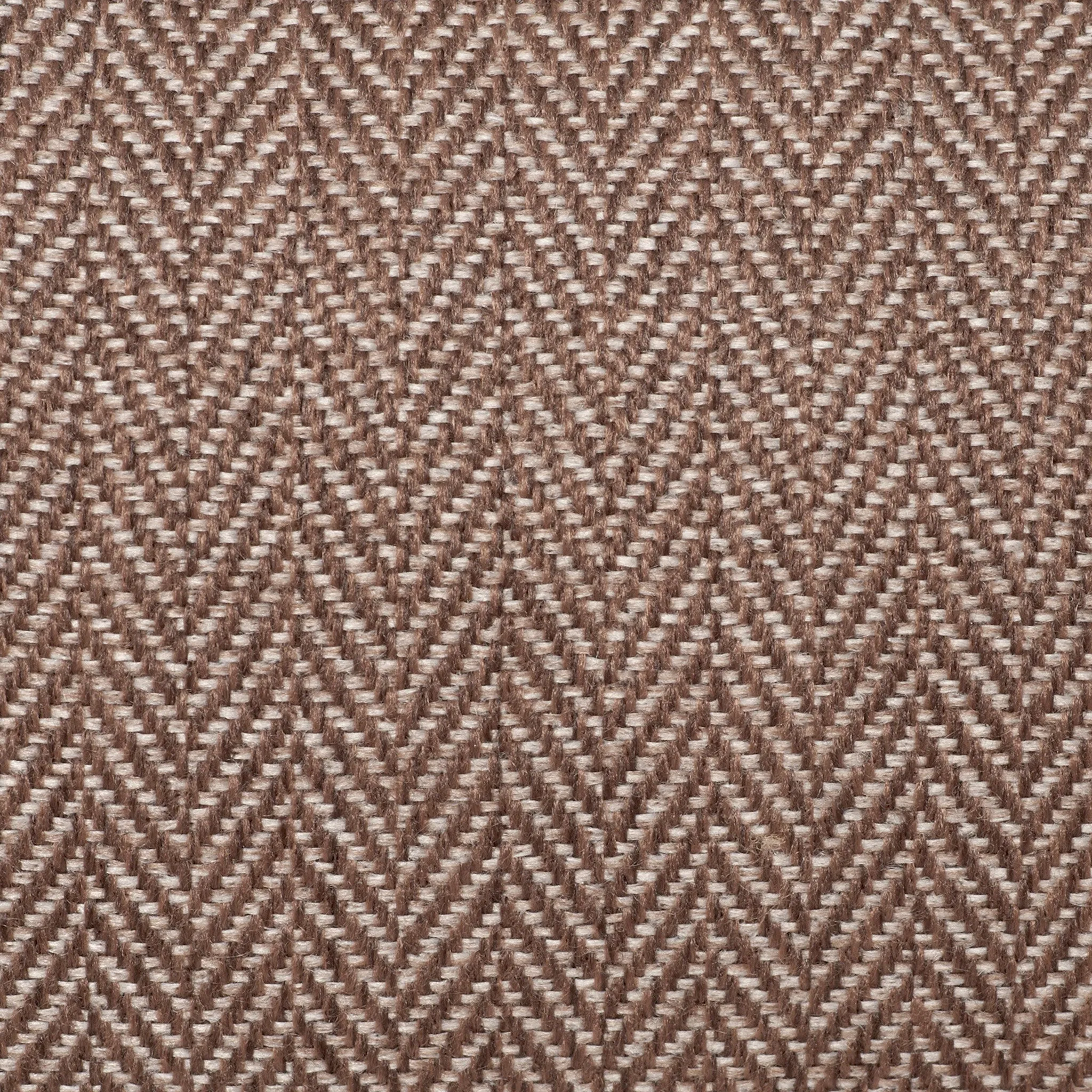 Bolster Pet Bed - Brown Herringbone