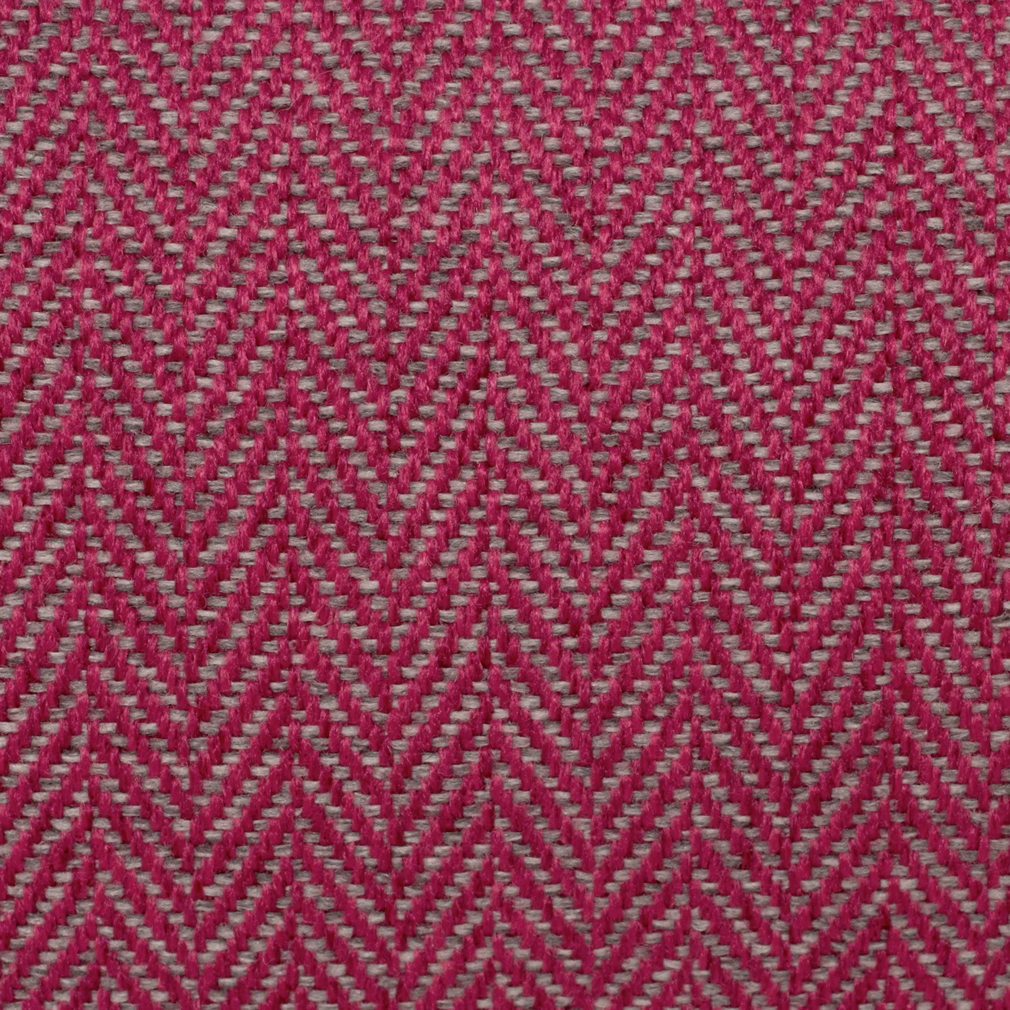 Bolster Pet Bed - Magenta/Pink Herringbone