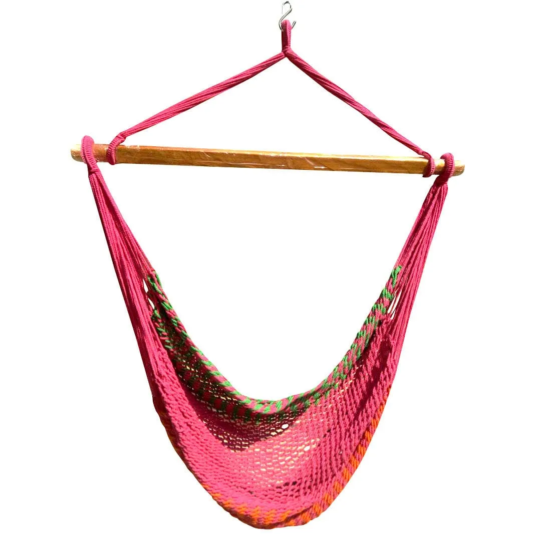 Brazilian Tight Woven Rope Swing Hammocks, Weight Capacity of 113kg- 100cm Wide X 130cm