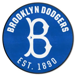 Brooklyn Dodgers Roundel Rug - 27in. Diameter 1949 Retro Logo