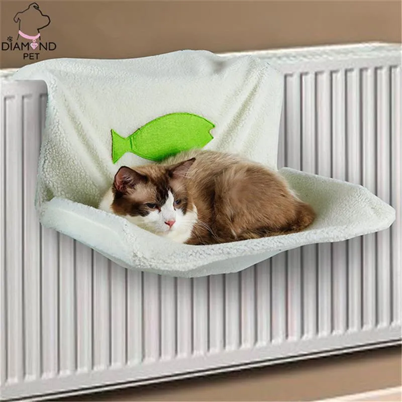 Cat Kitty Warm Hammock Bed Pet Hammocks Hanging Bed Soft Fleece Cat Beds Winter Warm Cat Window House Sofa