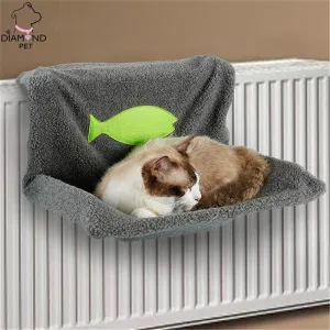 Cat Kitty Warm Hammock Bed Pet Hammocks Hanging Bed Soft Fleece Cat Beds Winter Warm Cat Window House Sofa