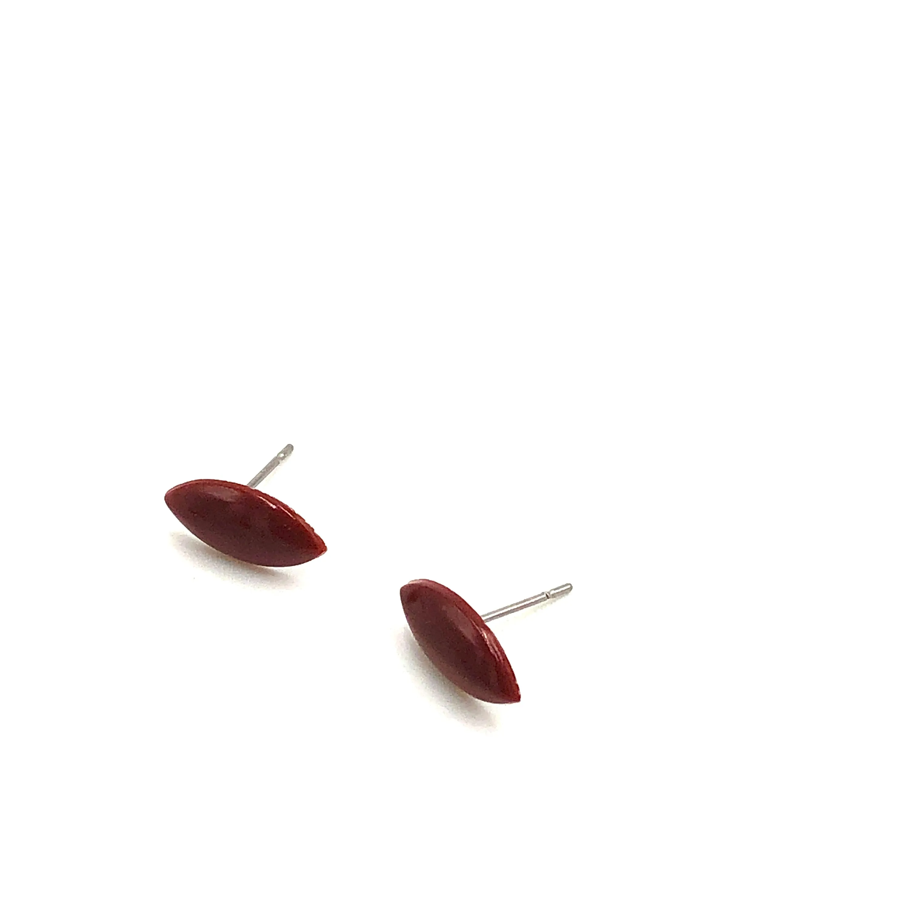 Chocolate Marquis Small Stud Earrings