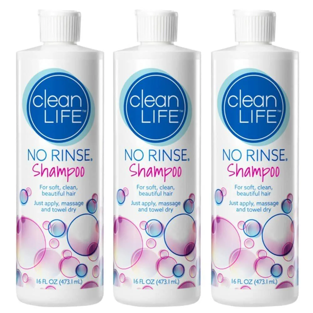 CleanLife No Rinse Shampoo, 16 oz Bottle