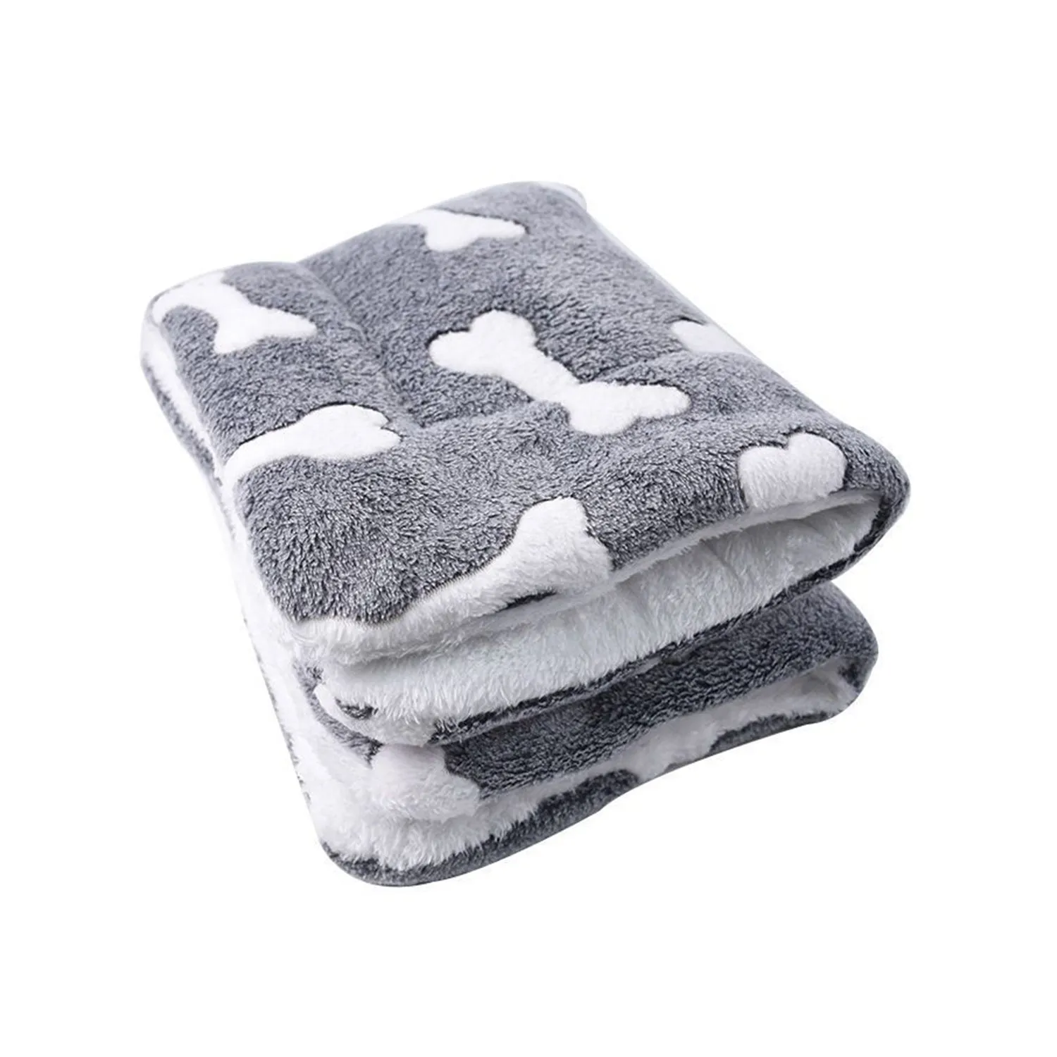 Comfortable Flannel Dog Crate Pad Reversible Cushion Carpet