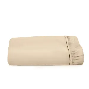 Cotton Home 1pc Fitted Sheet Super Soft Stone Beige