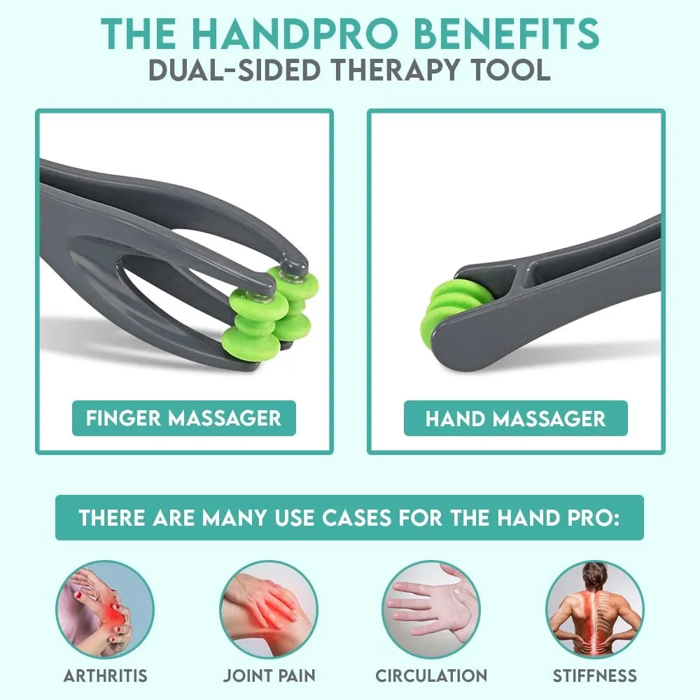 Cozlow Dual-Sided Hand & Finger Massager for Deep Tissue Relief