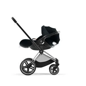 Cybex Priam 4 Stroller - Chrome/Black Frame and Mountain Blue Seat Pack