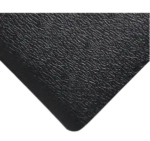 Deluxe Soft Step No. 444 Mats, Pebbled, 2' x 3' x 5/8", Black, PVC Sponge