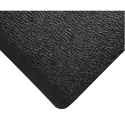 Deluxe Soft Step No. 444 Mats, Pebbled, 2' x 3' x 5/8", Black, PVC Sponge