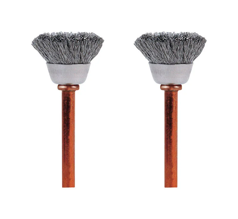 Dremel 1/2 in. X 1.75 in. L Stainless Steel Brush 2 pk