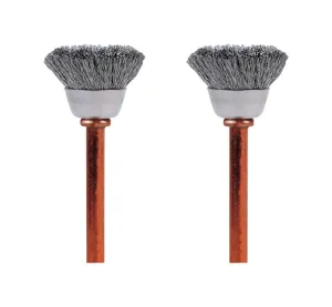 Dremel 1/2 in. X 1.75 in. L Stainless Steel Brush 2 pk