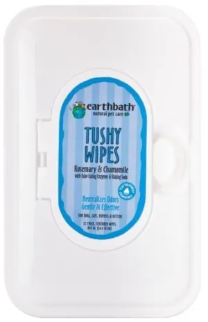 Earthbath Natural Tushy Wipes - Rosemary & Chamomile