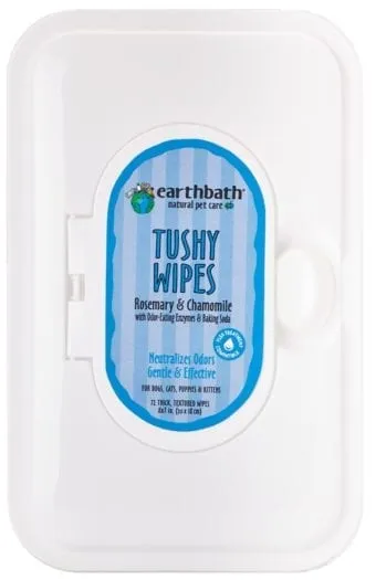 Earthbath Natural Tushy Wipes - Rosemary & Chamomile