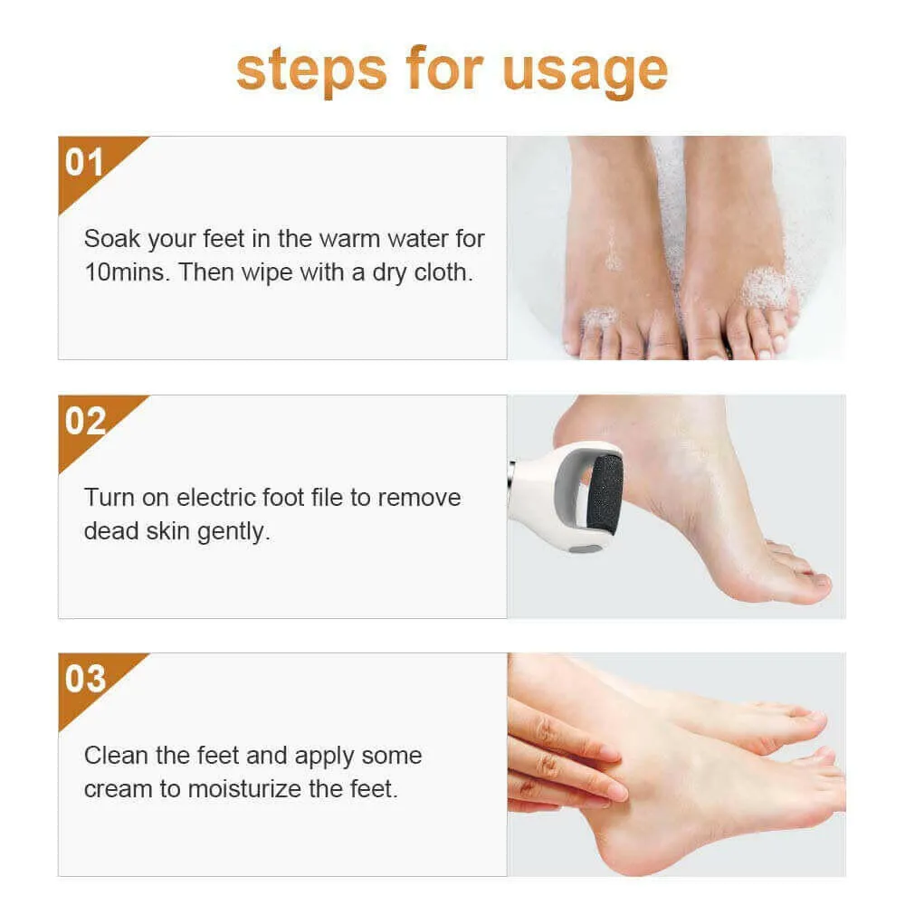 Electric USB Rechargeable Foot Grinder Heel File Grinding Exfoliator