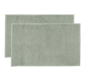 Elvire 2 Piece 800GSM Cotton Bath Mat Set Sage