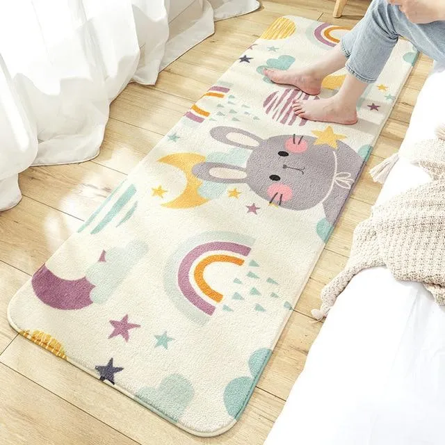 Enchanting Fluffiness: Long Fluffy Kawaii Animal Bedroom Rugs