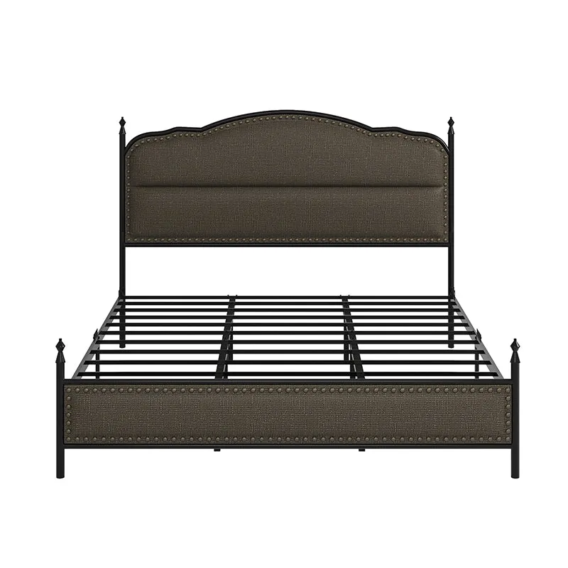 Ernesto 61" Industrial King and Queen Size Bed