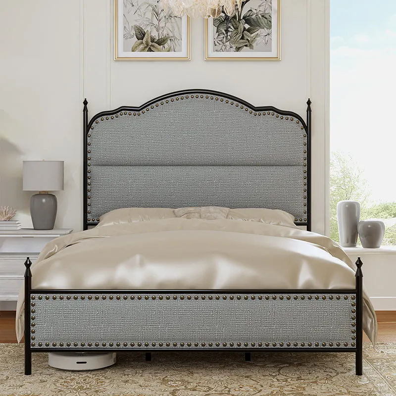 Ernesto 61" Industrial King and Queen Size Bed