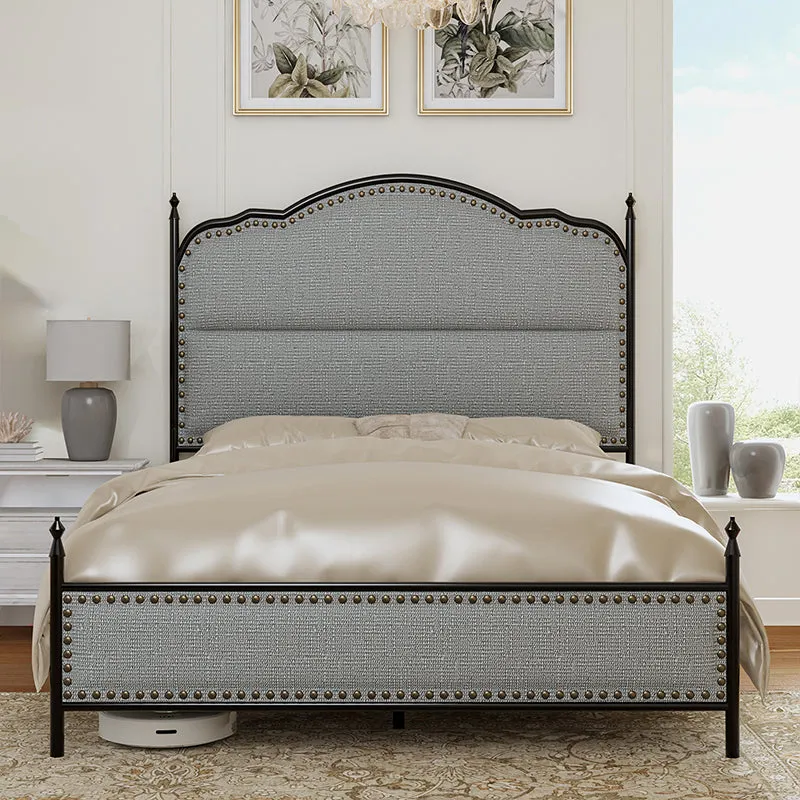 Ernesto 61" Industrial King and Queen Size Bed