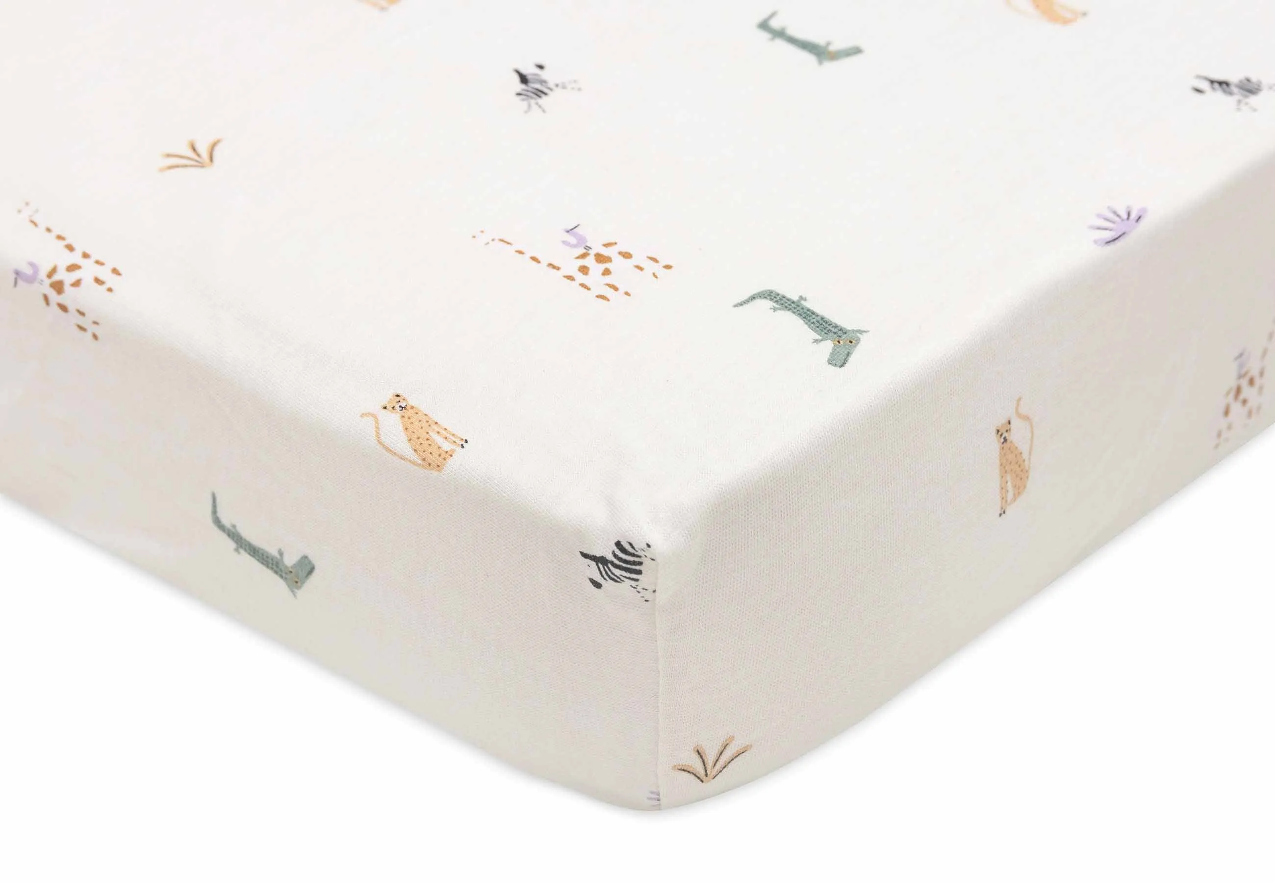 Fitted Sheet Jersey 70/75x140/150cm - Jungle Jambo