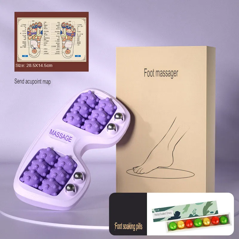 Foot massager foot foot massage health home leg acupoint magnetic therapy four row roller foot massager