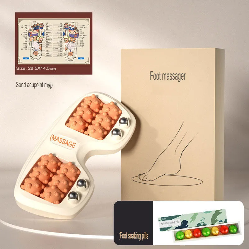 Foot massager foot foot massage health home leg acupoint magnetic therapy four row roller foot massager