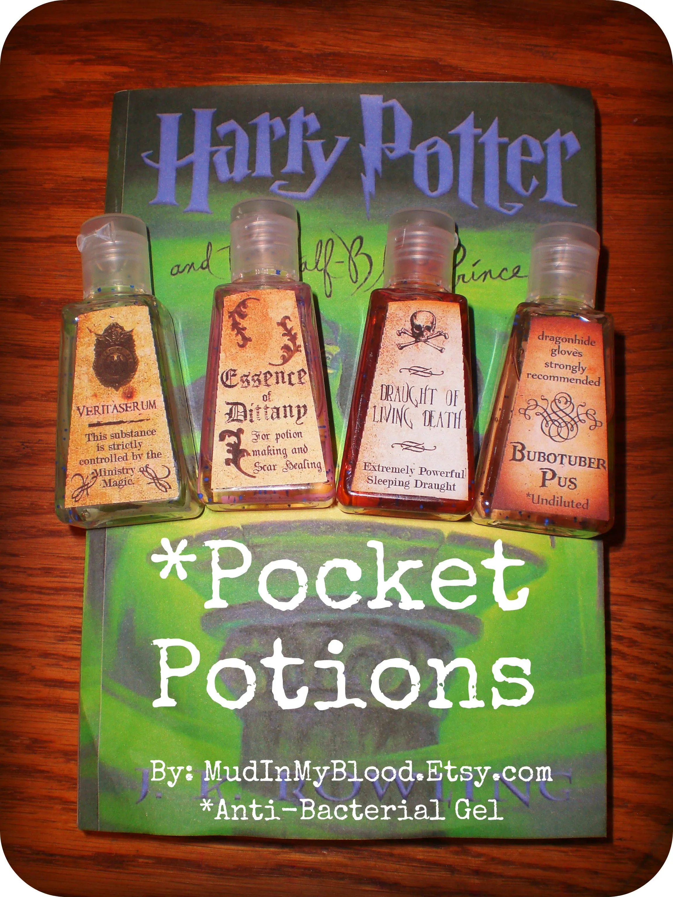 Four Pocket Potion Hand Sanitizers- Set 1