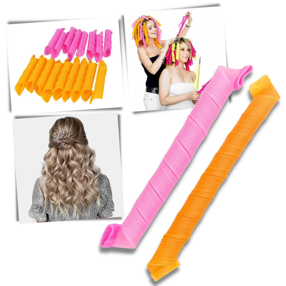 Heatless Curly Hair Roller Kit