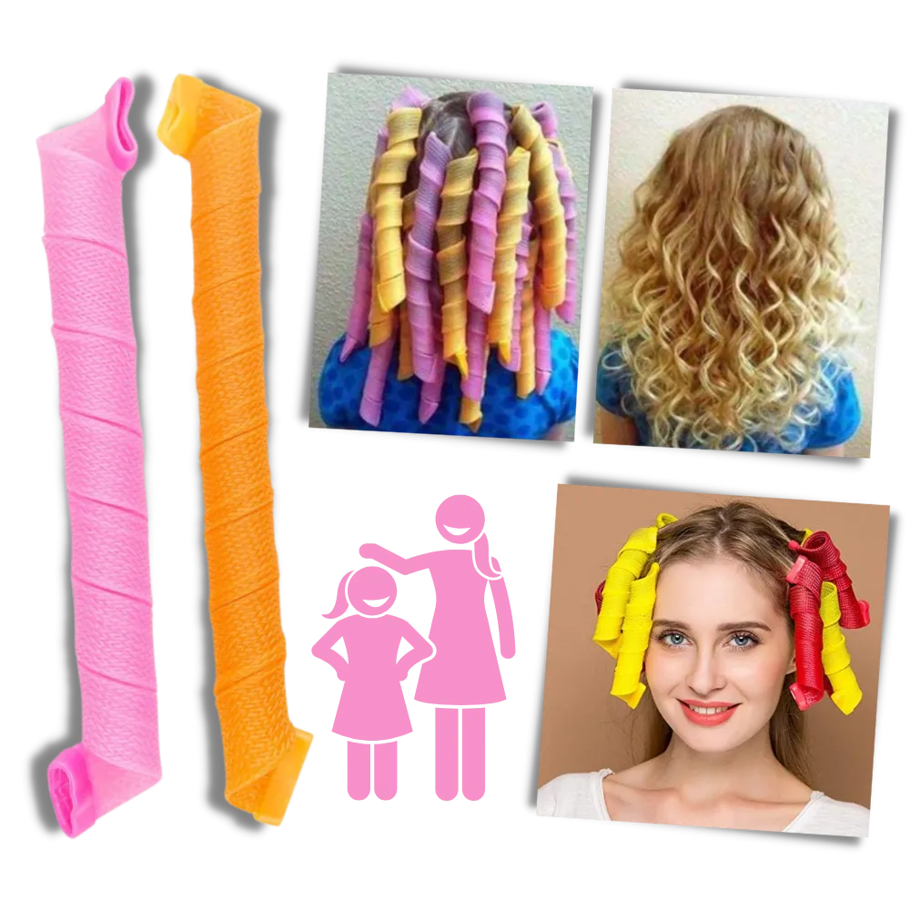 Heatless Curly Hair Roller Kit