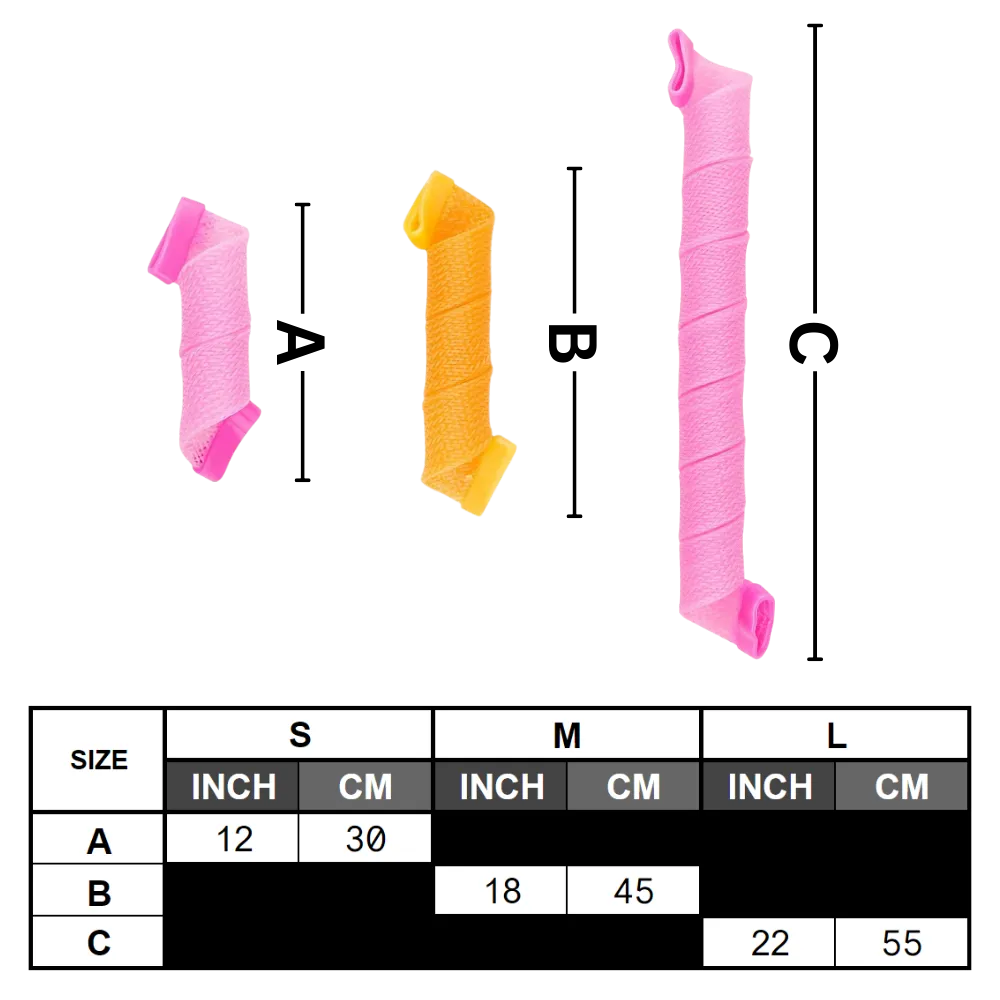 Heatless Curly Hair Roller Kit