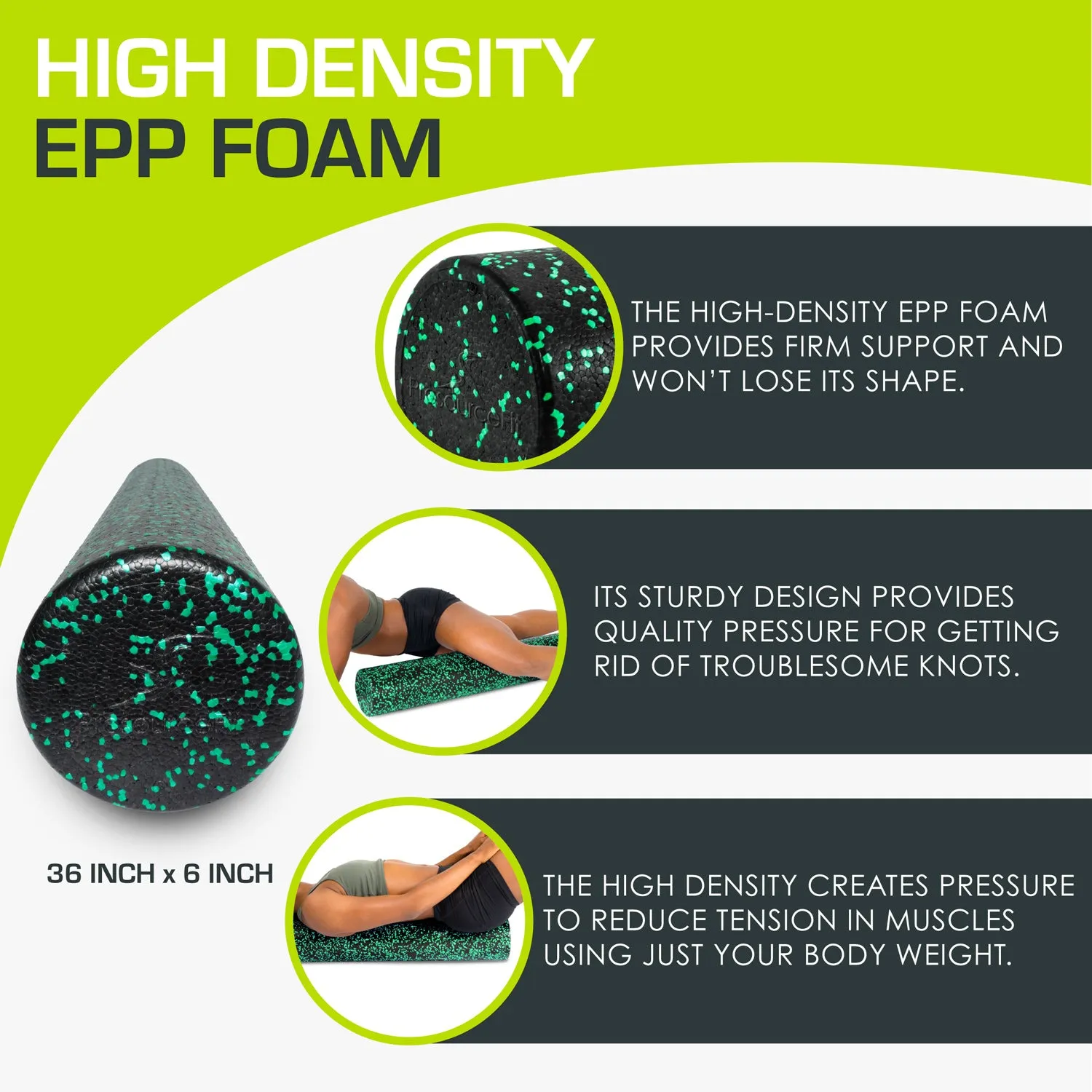 High Density Speckled Foam Roller