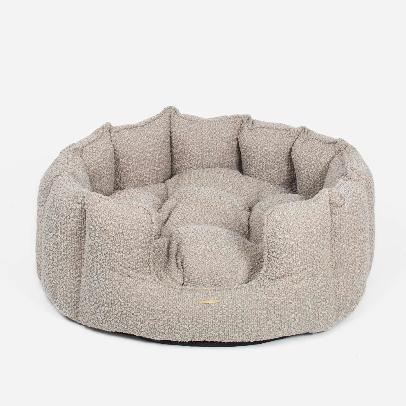 High Wall Bed For Cats in Bouclé by Lords & Labradors