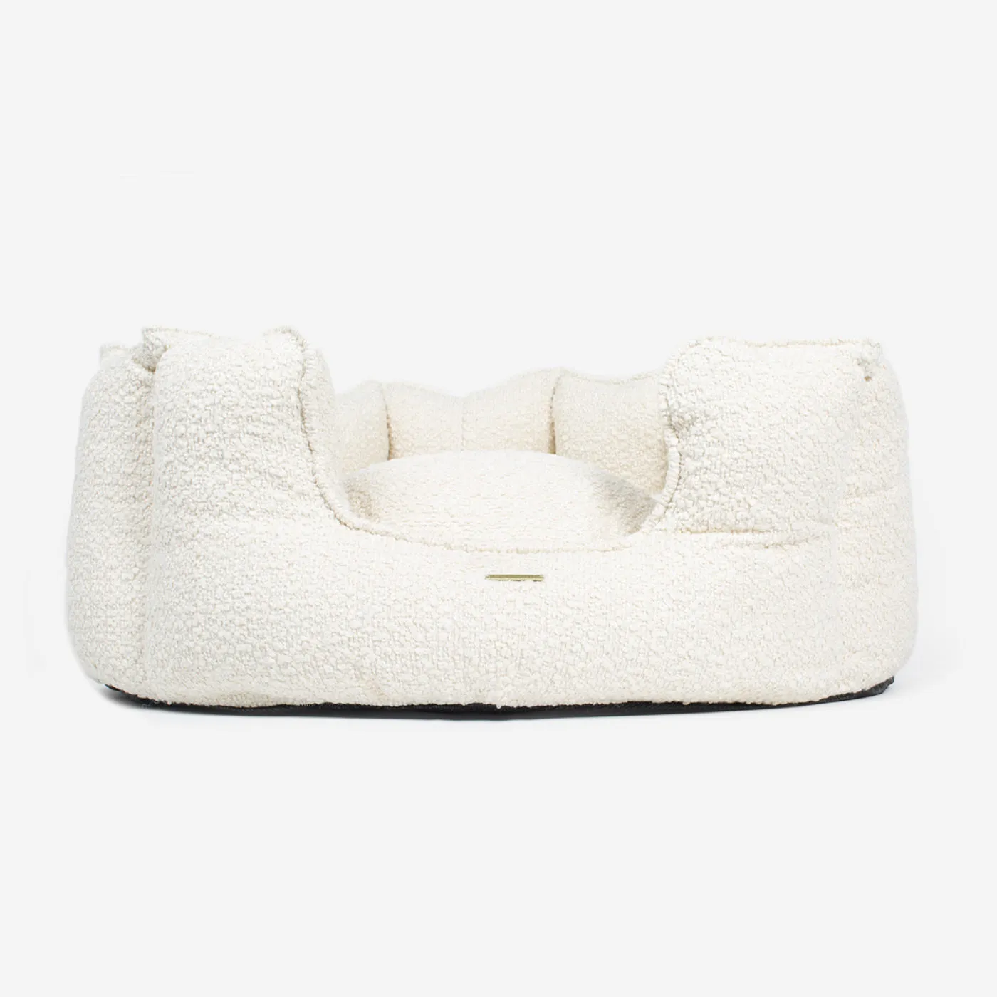 High Wall Bed With Removable Covers in Ivory Bouclé by Lords & Labradors