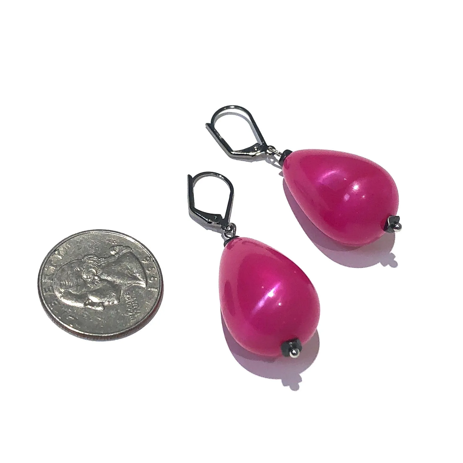 Hot Pink Aura Glow Nola Earrings