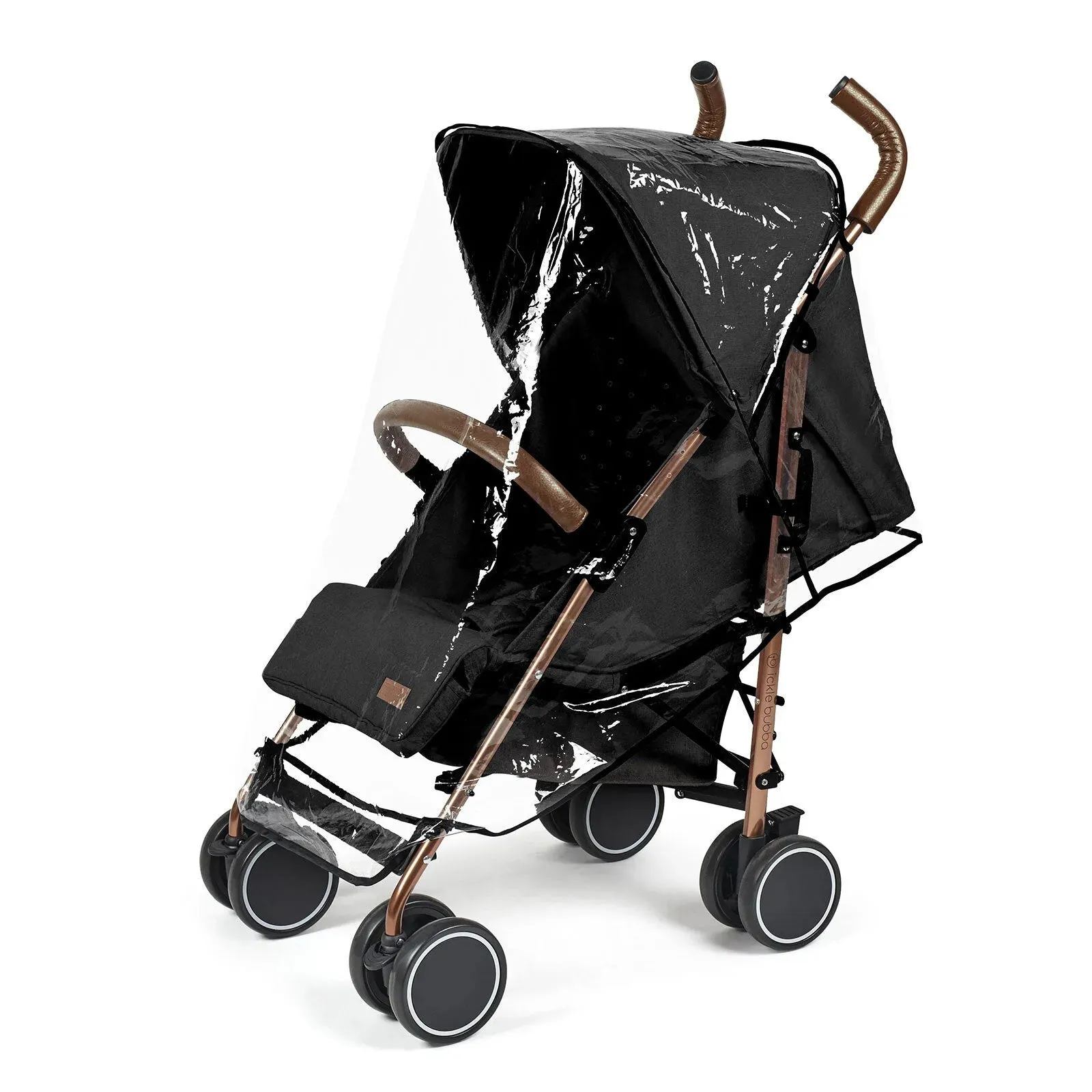 Ickle Bubba Discovery Prime Stroller - Black & Rose