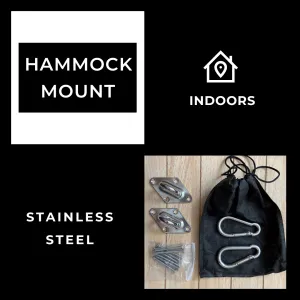 Indoor Hammock Hardware Mount Kit