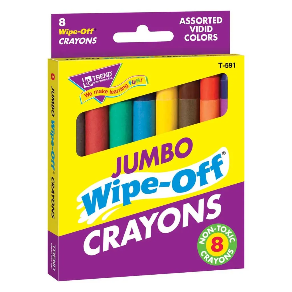 Jumbo Wipe Off Crayons